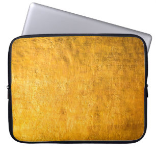 Die Messingbetonoberfläche leuchtet von den Wänden Laptopschutzhülle