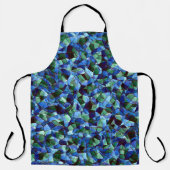 Die Messy aus grün und blau unregelmäßigem Mosaik Schürze (Vorderseite)