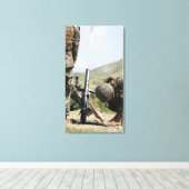 Die Methode der direkten Entfeuerung von Mörsern Leinwanddruck (Insitu (Holzboden))