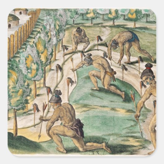 Die Methode der Erklärung des Krieges Quadratischer Aufkleber (Vorderseite)