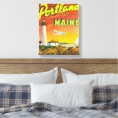 Die Metropolis am Strand Leinwanddruck (Insitu (Schlafzimmer))