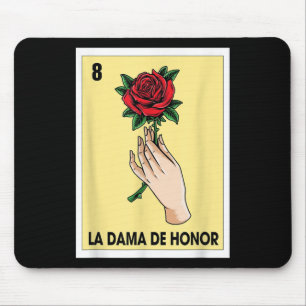 Die mexikanische Bingokartenbride Babe Bache Mousepad