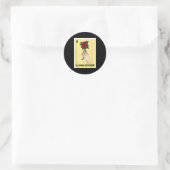 Die mexikanische Bingokartenbride Babe Bache Runder Aufkleber (Tasche)
