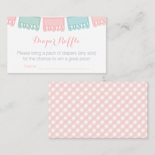 Die mexikanische Fiesta Kinderdusche bringt ein Bu Begleitkarte (Vorne/Hinten)