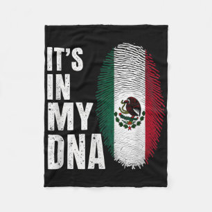 Die mexikanische Flagge Mexiko ist mein Dna Fleecedecke