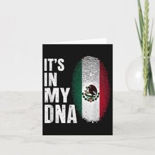 Die mexikanische Flagge Mexiko ist mein Dna Karte