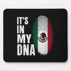 Die mexikanische Flagge Mexiko ist mein Dna Mousepad