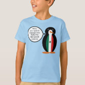Die mexikanische Flagge spricht Frau Pinguin Boys' T-Shirt (Vorderseite)
