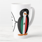 Die mexikanische Flagge spricht Frau Pinguin Large Milchtasse (Rechte Ecke)