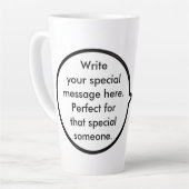 Die mexikanische Flagge spricht Frau Pinguin Large Milchtasse (Linke Ecke)