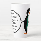 Die mexikanische Flagge spricht Frau Pinguin Large Milchtasse (Vorderseite)