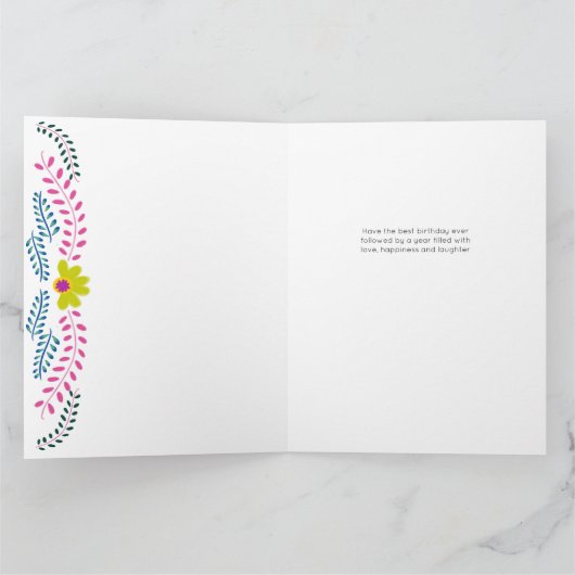 Die mexikanische Folklorekunst jedes Fotos Karte (Innenseite)