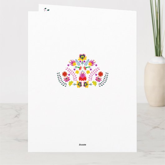 Die mexikanische Folklorekunst jedes Fotos Karte (Rückseite)