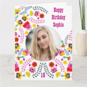 Die mexikanische Folklorekunst jedes Fotos Karte (Vorderseite)