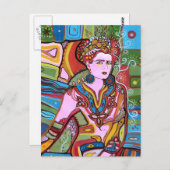 Die mexikanische Frau Postkarte (Vorne/Hinten)