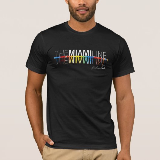 Die Miami Line, Rockne Krebs T - Shirt Männer Schw (Vorderseite)