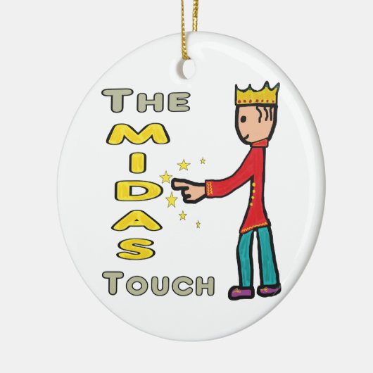 Die Midas-Touch Keramik Ornament (Links)
