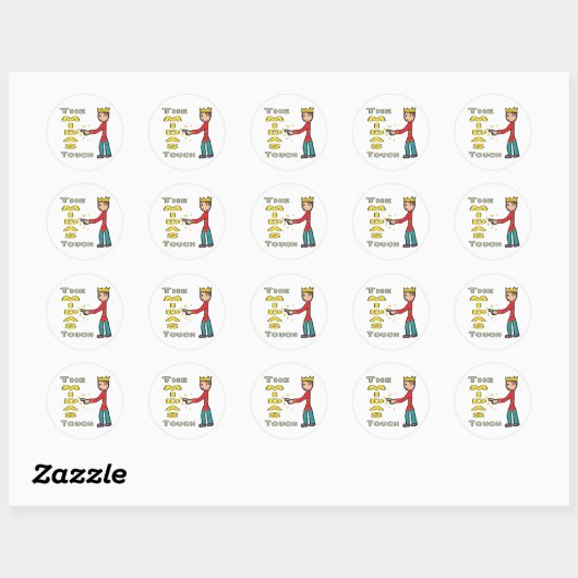 Die Midas-Touch Runder Aufkleber (Blatt)