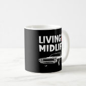 Die Midlife Crisis sportscar - lustiges Midlife Kaffeetasse (VorderseiteRechts)