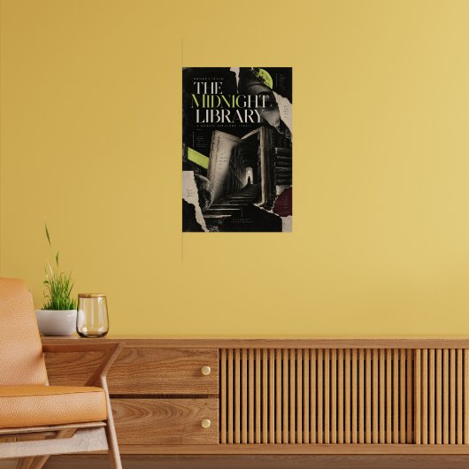 Die Midnight Bibliothek – Gothic Editorial Hero Poster (Wohnzimmer 2)