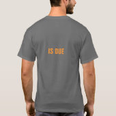 Die Miete ist passend T-Shirt (Rückseite)