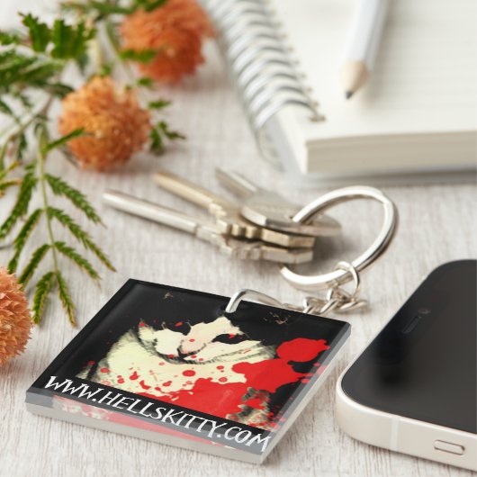 Die Miezekatze-Schlüsselkette der Hölle Schlüsselanhänger (Vorderseite rechts)