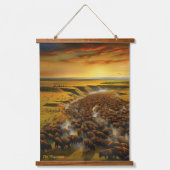 Die Migration Wandteppich Mit Holzrahmen (Vorderseite 3)