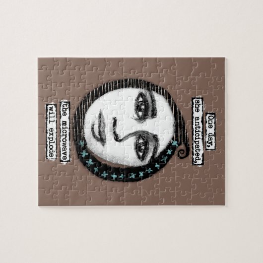 Die Mikrowelle explodiert das Puzzle (Horizontal)