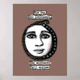 Die Mikrowelle explodiert die Poster-Wall-Kunst Poster