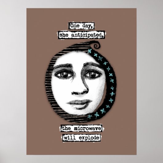 Die Mikrowelle explodiert die Poster-Wall-Kunst Poster (Vorne)