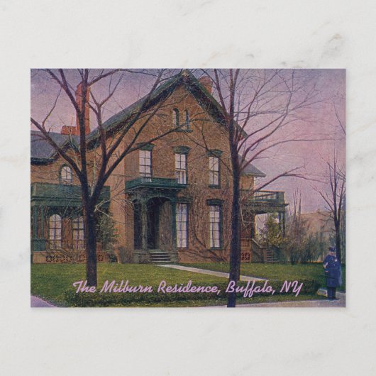 Die Milburn Residence Vintag Postcard Postkarte (Vorderseite)
