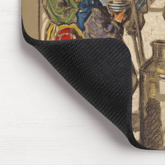 Die Milch des menschlichen Wohlbefindens ist nicht Mousepad (Ecke)