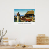 Die Milchbrücke, Luzern, Schweiz Poster (Küche)