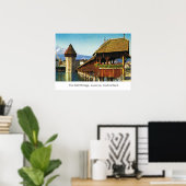 Die Milchbrücke, Luzern, Schweiz Poster (Heimbüro)