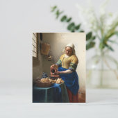 Die Milchfrau, Jan Vermeer Postkarte (Stehend Vorderseite)
