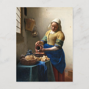 Die Milchfrau, Jan Vermeer Postkarte