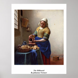 Die Milchfrau. von Johannes Vermeer Poster