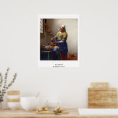 Die Milchfrau. von Johannes Vermeer Poster (Küche)
