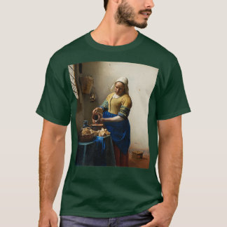 Die Milchmädchen 1658 Johannes Vermeer T-Shirt