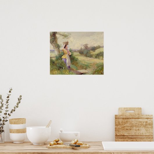 Die Milchmädchen, 1860 Poster (Küche)