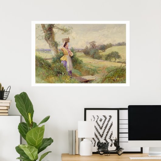 Die Milchmädchen, 1860 Poster (Heimbüro)