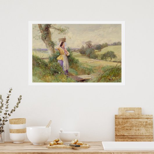 Die Milchmädchen, 1860 Poster (Küche)