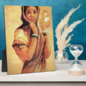 Die Milchmädchen 1904 von Raja Ravi Varma Fotoplatte (Seite)