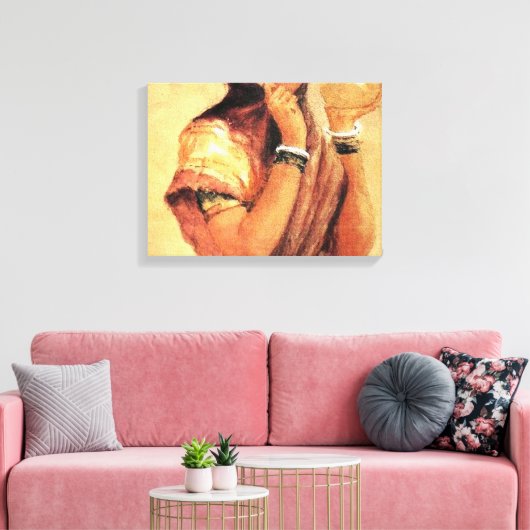 Die Milchmädchen 1904 von Raja Ravi Varma Leinwanddruck (Insitu (Wohnzimmer))