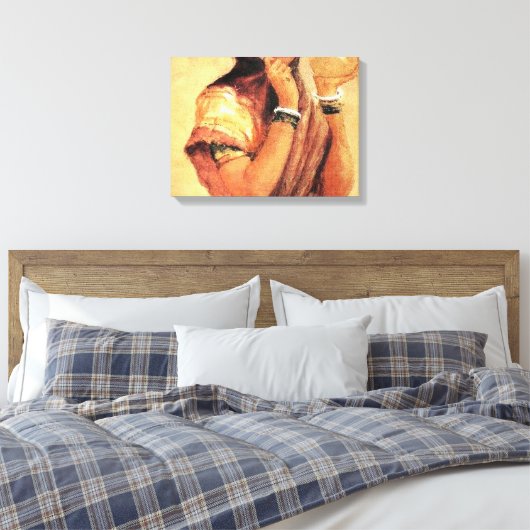 Die Milchmädchen 1904 von Raja Ravi Varma Leinwanddruck (Insitu (Schlafzimmer))