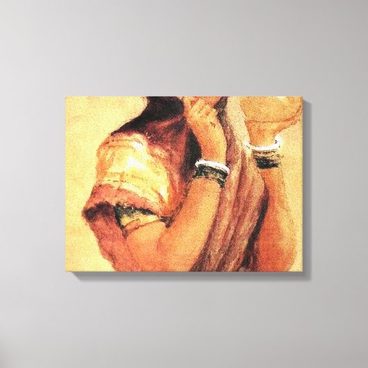 Die Milchmädchen 1904 von Raja Ravi Varma Leinwanddruck (Vorderseite)