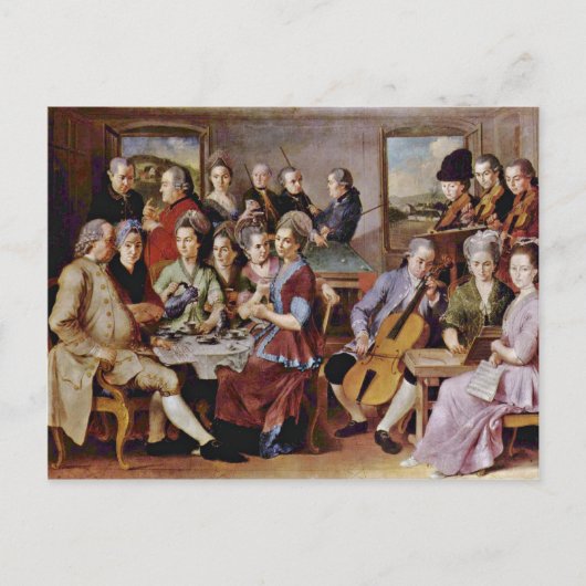 Die Milchmädchen [1]. von Johannes Vermeer Postkarte (Vorderseite)