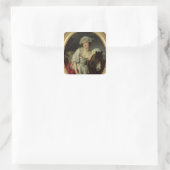 Die Milchmädchen Quadratischer Aufkleber (Tasche)