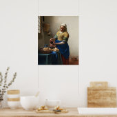 Die Milchmädchen von Vermeer - Poster (Küche)