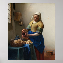 Die Milchmädchen von Vermeer - Poster